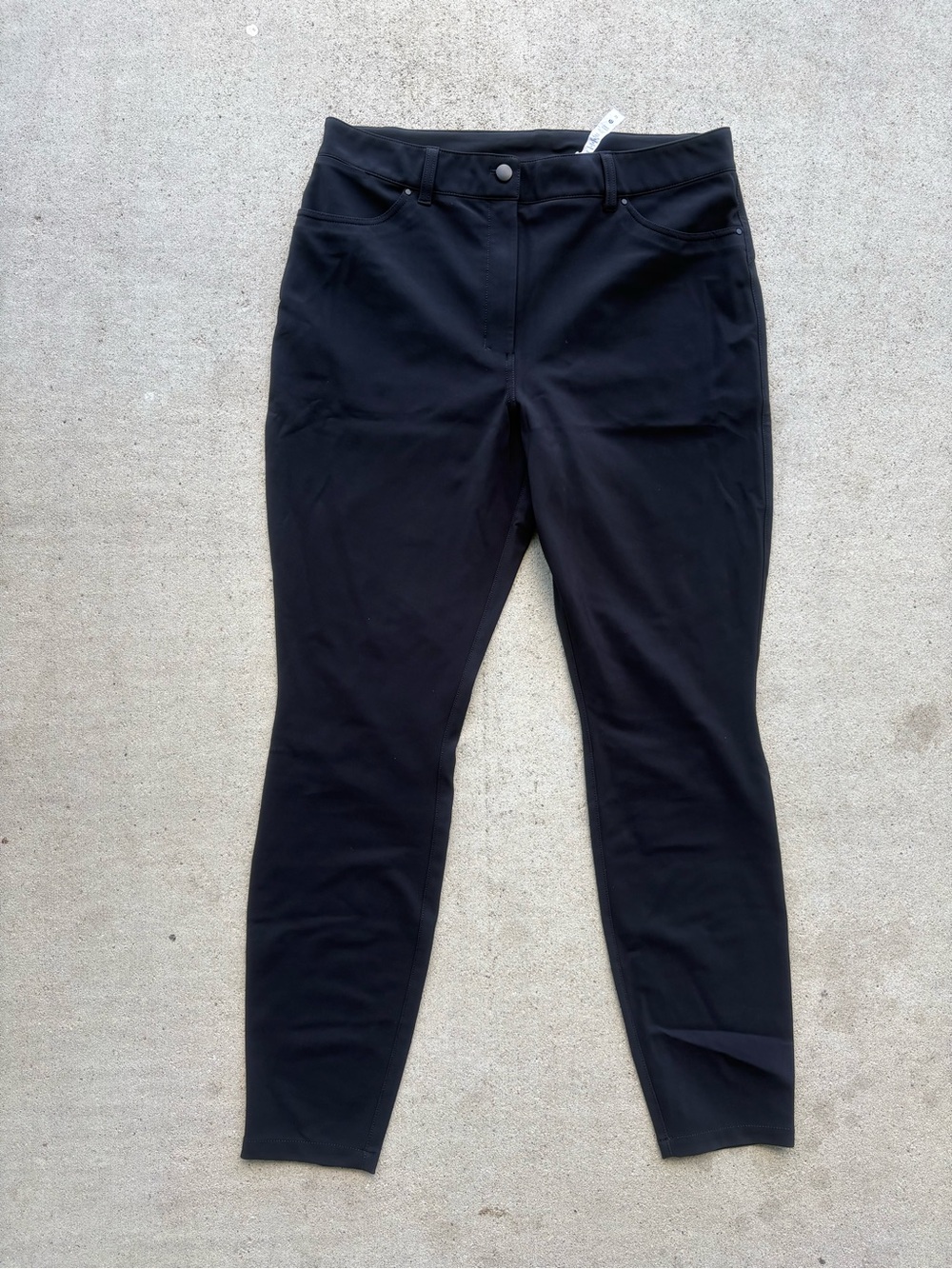 Lululemon City Sleek Slim Fit HR Pant Womens 33 Black 5 Pocket Tech 34x30